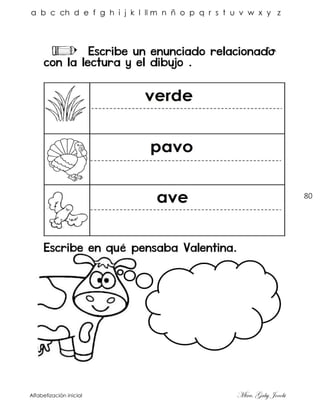Cuaderno de alfabetizar para aprender a leer por materiales educativos ...