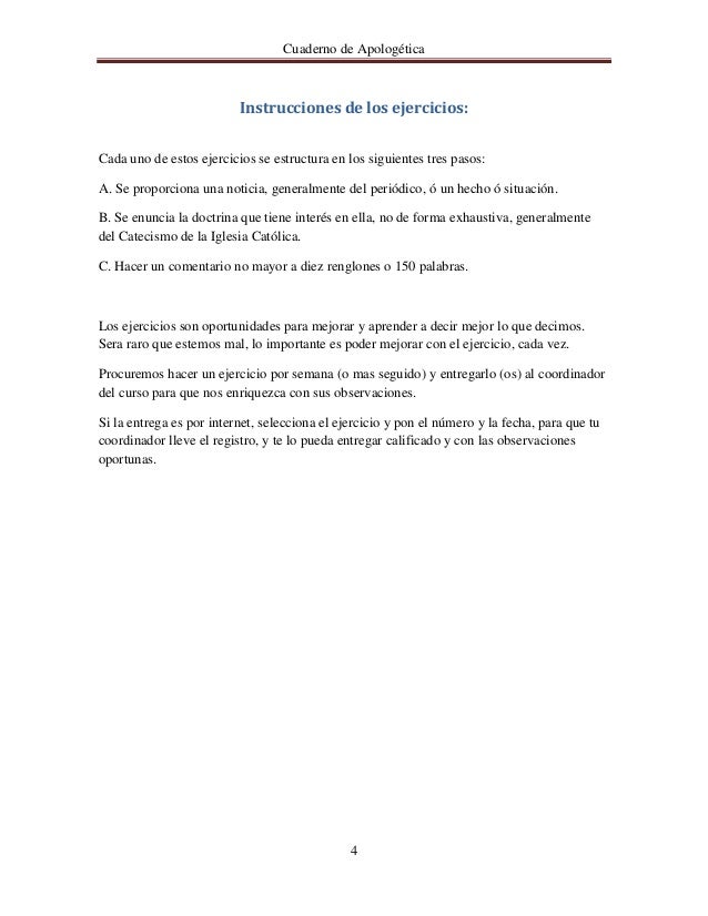 Cuaderno de apologética