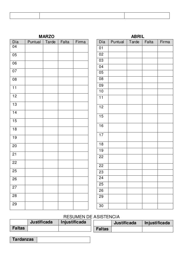 cuaderno de asistencia ejemplo de registro de asistencia escolar