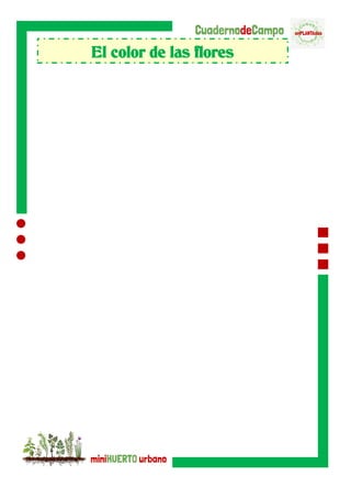 El color de las flores
 
