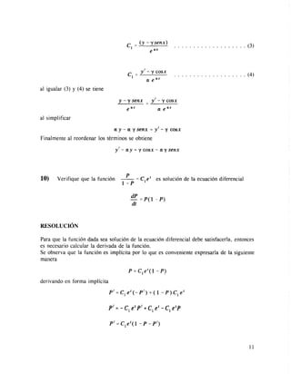 Cuaderno De Ejercicios De Ecuaciones Diferenciales