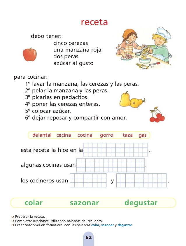 Cuaderno de escritura n°1, santillana