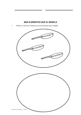 RED INNOVADORAS - ATICO
75
MÁS ELEMENTOS QUE EL MODELO
• Observa y forma un conjunto con más elementos que el modelo.
 