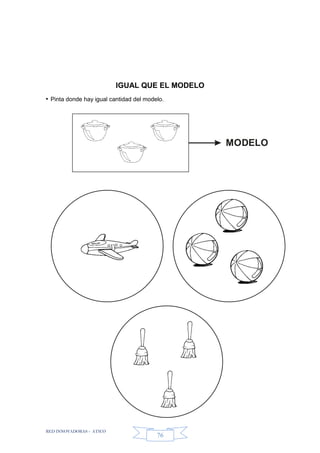 RED INNOVADORAS - ATICO
76
IGUAL QUE EL MODELO
• Pinta donde hay igual cantidad del modelo.
MODELO
 
