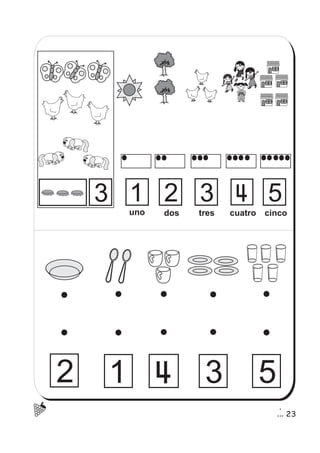 3
23
5321
cuatrotresdosuno cinco
2 1 3 5
 