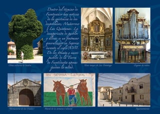 San Nicolás de Bari es
patrón de los niños y de los
navegantes. Su devoción se
extendió con fuerza por toda
Europa en el siglo XI y es
frecuente encontrar su imagen
en las iglesias de la provincia.
Órgano del monasterio de la Hoz
Fuente de Santa Brígida
Luz de verano
Ermita de Santa Brígida
Monumento al Pueblo Castellano
 