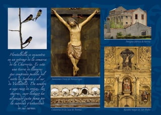 La imagen de Nuestra
Señora de Buen Grado
está expuesta en el
Museo de Segovia.
Es una obra de estilo
gótico fechada hacia
el siglo XIV o XV.
La Virgen se representa
entronizada con el
Niño en un lado.
PilónSan Juanito degollado
VistadePerosillo
VirgendeBuenGrado(MuseoprovincialdeSegovia)
 