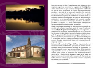 151
NAVALILLA
El lagar de Feliciano
San Sebastián
Navalilla pertenece al ochavo de Las Pedrizas y Valdenavares en la
Tierra de Sepúlveda y su término, en el extremo noroccidental, es
limítrofe con la Tierra de Fuentidueña.
El pinar es el paisaje más representativo de este pueblo que toma
su nombre de la nava u hondonada sobre la que se asienta. En el
periodo de lluvias el agua se ﬁltra entre las arenas y se acumula
en balsas a escasa profundidad. Esto origina lagunas como la del
Tiemblo, la Grande, Navazos, Zorreras y otras. Aprovechando los
manantiales había una docena de norias en el pinar que, movidas por
burros, aportaban agua suﬁciente para regar buenas huertas. La noria
de Ricardo es una de ellas.
Con la llegada del otoño las vides tiñen las hojas de rojo intenso
esperando la corta de los sarmientos. En el pueblo se conserva un
lagar tradicional en el que con trabajo y cariño, todavía se hace un
buen vino cosechero. También están empezando a introducirse las
técnicas de la moderna viticultura.
La iglesia de San Sebastián es un templo austero que enmarca la
Plaza Mayor junto con el ayuntamiento. La puerta se abre en el lado
sur y queda protegida por un porche tendido entre la sacristía y el
baptisterio. Tiene una sola nave cubierta con bóveda de medio ca-
ñón. El arco triunfal da paso a la cabecera recta que también se cubre
con bóveda de medio cañón. Los tres retablos que se conservan son
de poco interés. Entre las imágenes tan sólo destaca la de San Sebas-
tián, una talla del siglo XVII.
El patrón del pueblo es San Sebastián que se celebra el día 20 de
enero. Con la llegada del verano las calles se llenan con el revuelo de
los más pequeños a la espera de los festejos en honor de la Asunción
de Nuestra Señora, el 15 y 16 de agosto.
Pinares y lagunas
 