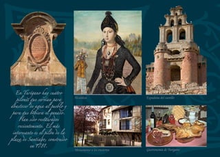 Una de las salas del Museo de los Ángeles
Museo de los Ángeles
Emplazado en una
antigua fábrica de
harinas, el Museo
de los Ángeles
es una original
oferta cultural.
Impulsado por
Lucía Bosé,
se trata de un
museo de arte
contemporáneo en
el que se reúnen
las más diversas
expresiones
artísticas bajo
un mismo hilo
conductor: la
luminosidad de
los ángeles y su
coexistencia con el
ser humano.
Relieve románico de la iglesia de Santiago
 