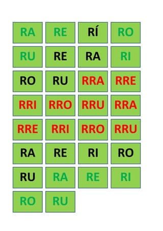 Ra Re Ri Cuaderno lecto fonológico r (2) | PDF
