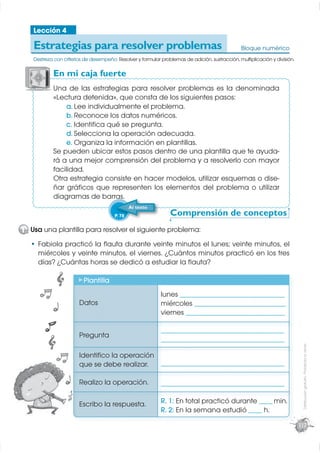 Lección 4

   Estrategias para resolver problemas                                                          Bloque numérico...