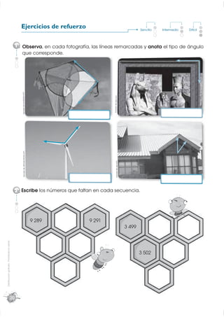 Ejercicios de refuerzo                                                                    Sencillo   Intermedio   Difícil
...