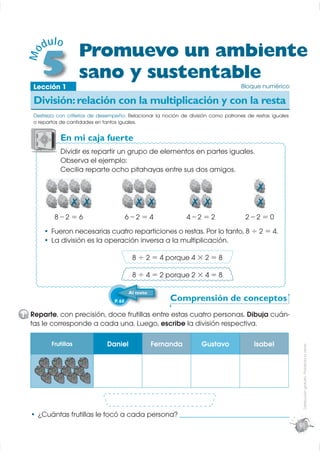 d ul o
                      Promuevo un ambiente
      5
 Mó


                      sano y sustentable
   Lección 1     ...