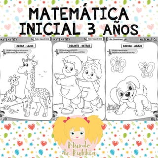 Cuaderno matemática para inicial y preescolar de 3 años 