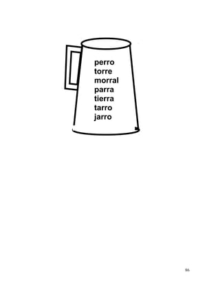 perro
torre
morral
parra
tierra
tarro
jarro
86
 