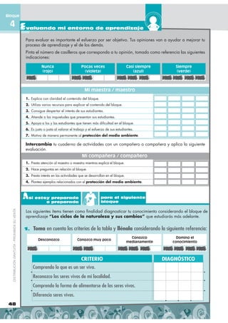 Bloque

 4 Evaluando mi entorno de aprendizaje
                                                Para evaluar es importante ...