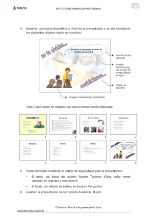 Cuaderno practica de powerpoint | PDF