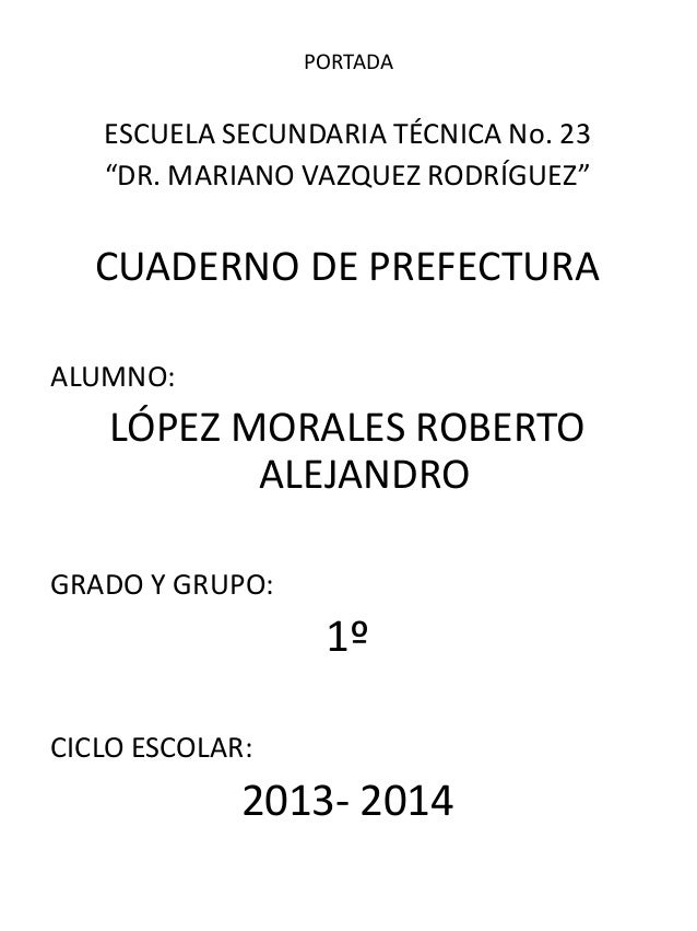 Cuaderno prefectura2013 2014
