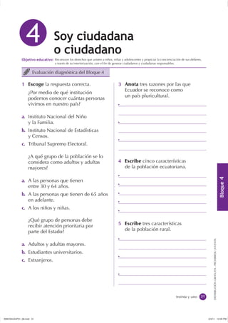 Reconocer los derechos que asisten a niños, niñas y adolescentes y propiciar la concienciación de sus deberes,
           ...