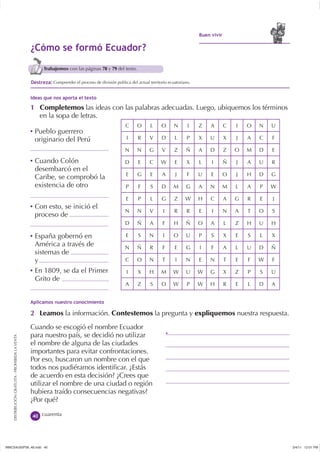 Trabajemos con las páginas 78 y 79 del texto.

                                                     Comprender el proceso ...