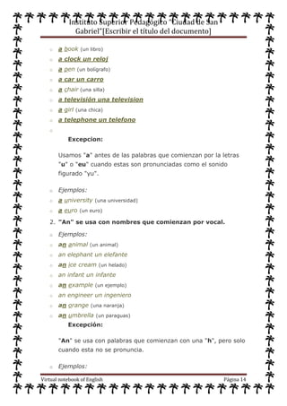 Cuaderno virtual de ingles