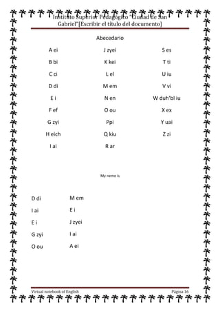 Cuaderno virtual de ingles