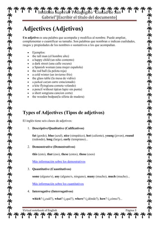 Cuaderno virtual de ingles