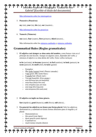 Cuaderno virtual de ingles