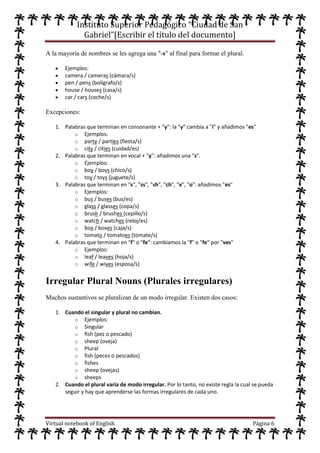 Cuaderno virtual de ingles