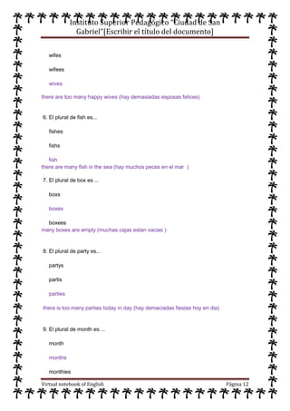 Cuaderno virtual de ingles