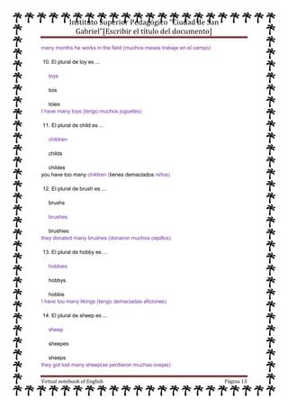 Cuaderno virtual de ingles