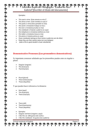 Cuaderno virtual de ingles