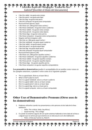 Cuaderno virtual de ingles