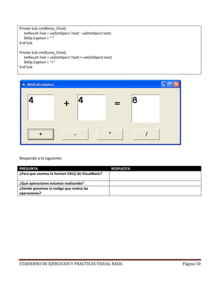 Cuaderno visual basic | PDF