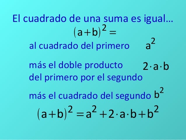 Cuadrado de una suma
