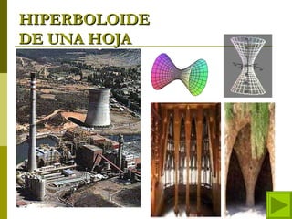 HIPERBOLOIDE
DE UNA HOJA
 