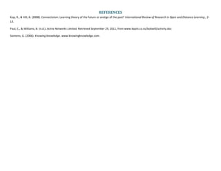 Cuadro comparativo CHAT-Connectivism