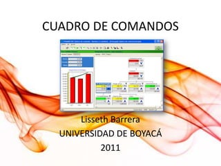 CUADRO DE COMANDOS




      Lisseth Barrera
  UNIVERSIDAD DE BOYACÁ
           2011
 