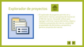 Cuadro de herramientas y botones en visual basic | PPTX