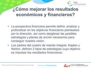 Fomento de la Cultura Emprendedora y del Autoempleo Participa en #masempresas
¿Cómo mejorar los resultados
económicos y fi...