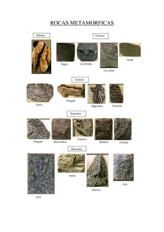ROCAS METAMORFICAS
 