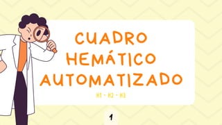 CUADRO
HEMÁTICO
AUTOMATIZADO
H1 - H2 - H3
1
 