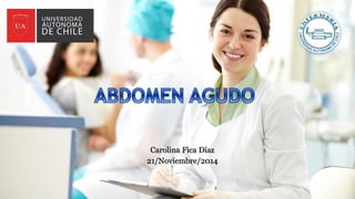 Carolina Fica Díaz
21/Noviembre/2014
 