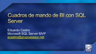 Eduardo Castro
Microsoft SQL Server MVP
ecastro@grupoasesor.net

 