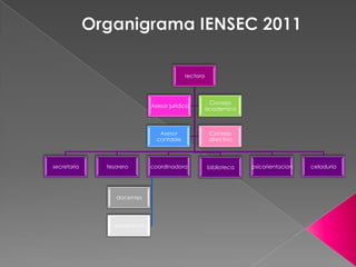 Organigrama IENSEC 2011