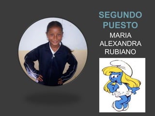 SEGUNDO PUESTOMARIA ALEXANDRA RUBIANO