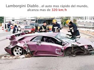 Lamborgini  Diablo …el auto mas rápido del mundo, alcanza mas de  320 km/h 