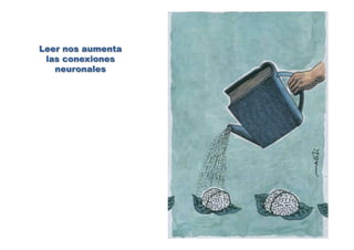 Leer nos aumenta
las conexiones
neuronales
 