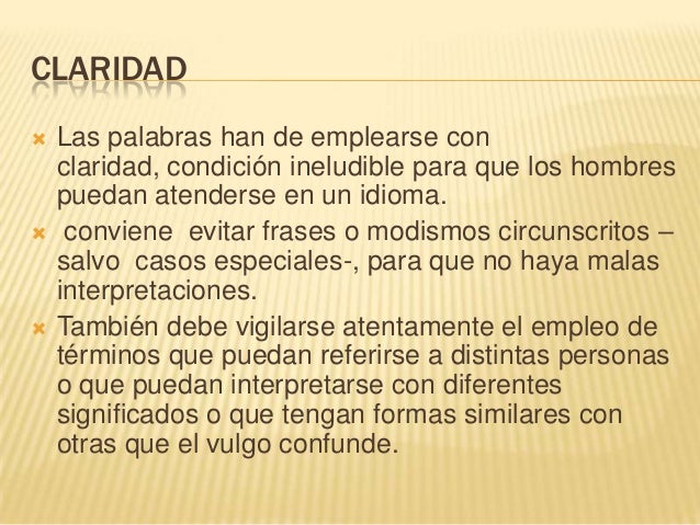 Cualidades de la redacción