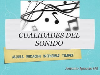 Cualidades del sonido
